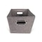 John Louis Home Fabric Bins, Tweed, Grey, 11 in W BIN-R-T02 - alternate 2